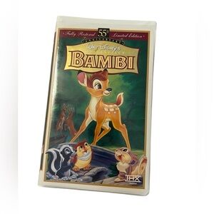 Vintage Disney’s Bambi Fully Restored 55th Anniversary Limited Edition VHS Movie